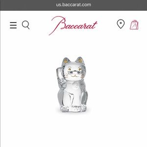 Baccarat Maneki Neko Limited Edition Crystal Statue